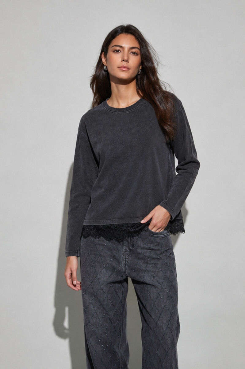 REMERA TARI - GRIS OSCURO 