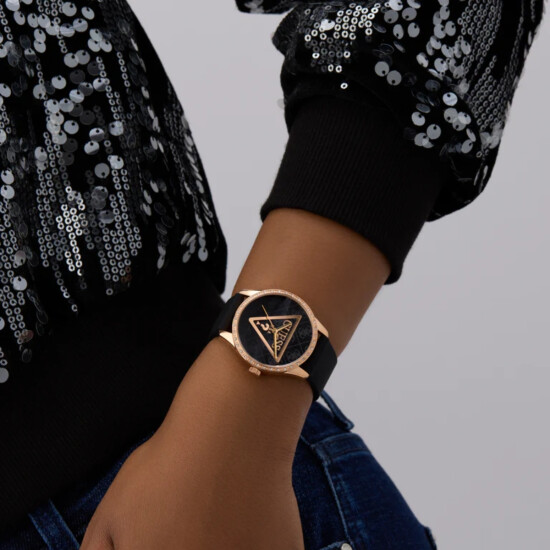 Reloj GUESS DRESS Silicona Negro Esfera 36mm 0