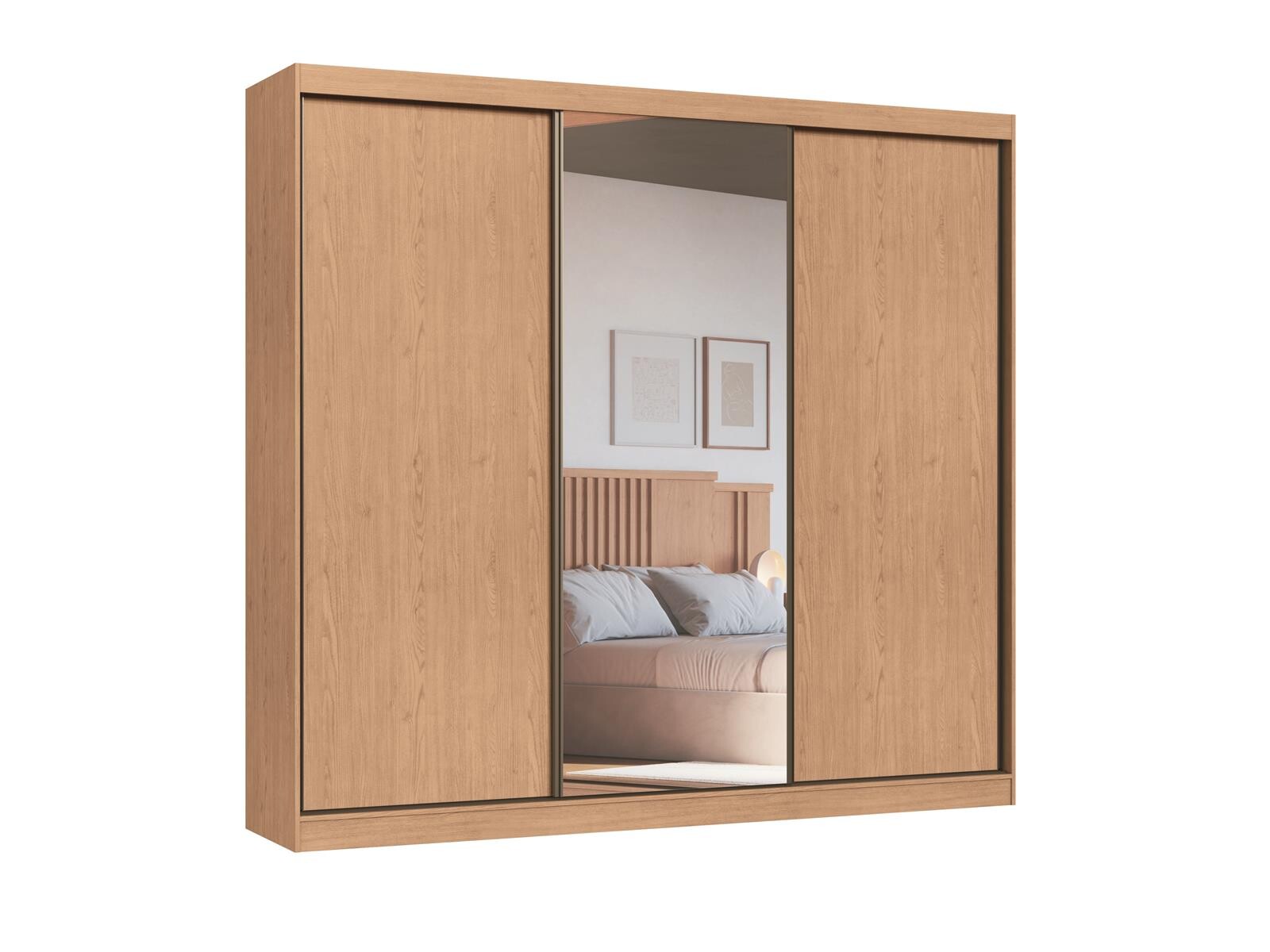 CASTRO- ROPERO IMPERIAL 3 PUERTAS DE CORRER MDF ANGELIN 09271M-A 