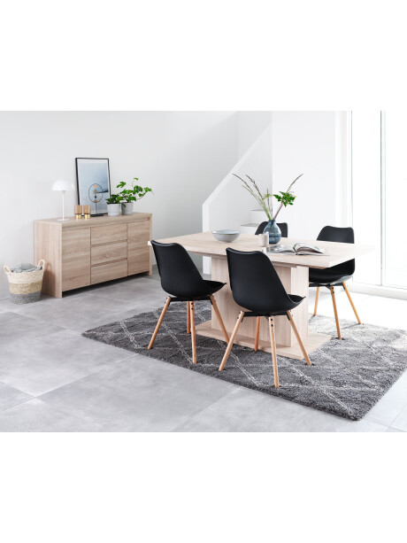 Silla de comedor KASTRUP negro/roble Silla de comedor KASTRUP negro/roble