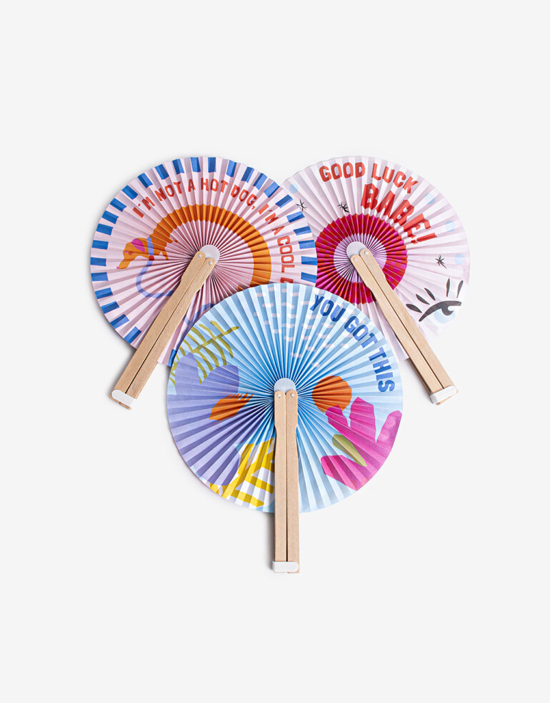 Rega Varios Abanicos Abanico Redondo - Combinacion Bicolor