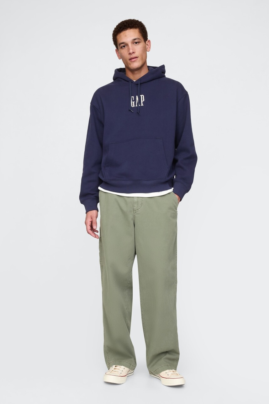 Canguro Logo Gap Hombre Navy Uniform
