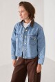 CAMPERA JEAN CORDEROY Celeste