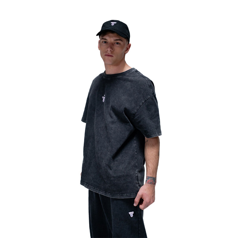 Remera de Hombre TIFFOSI Star Negro - Blanco