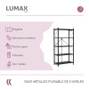 Estante Rack Plegable Lumax Metalico 5 Repisas Estante Rack Plegable Lumax Metalico 5 Repisas