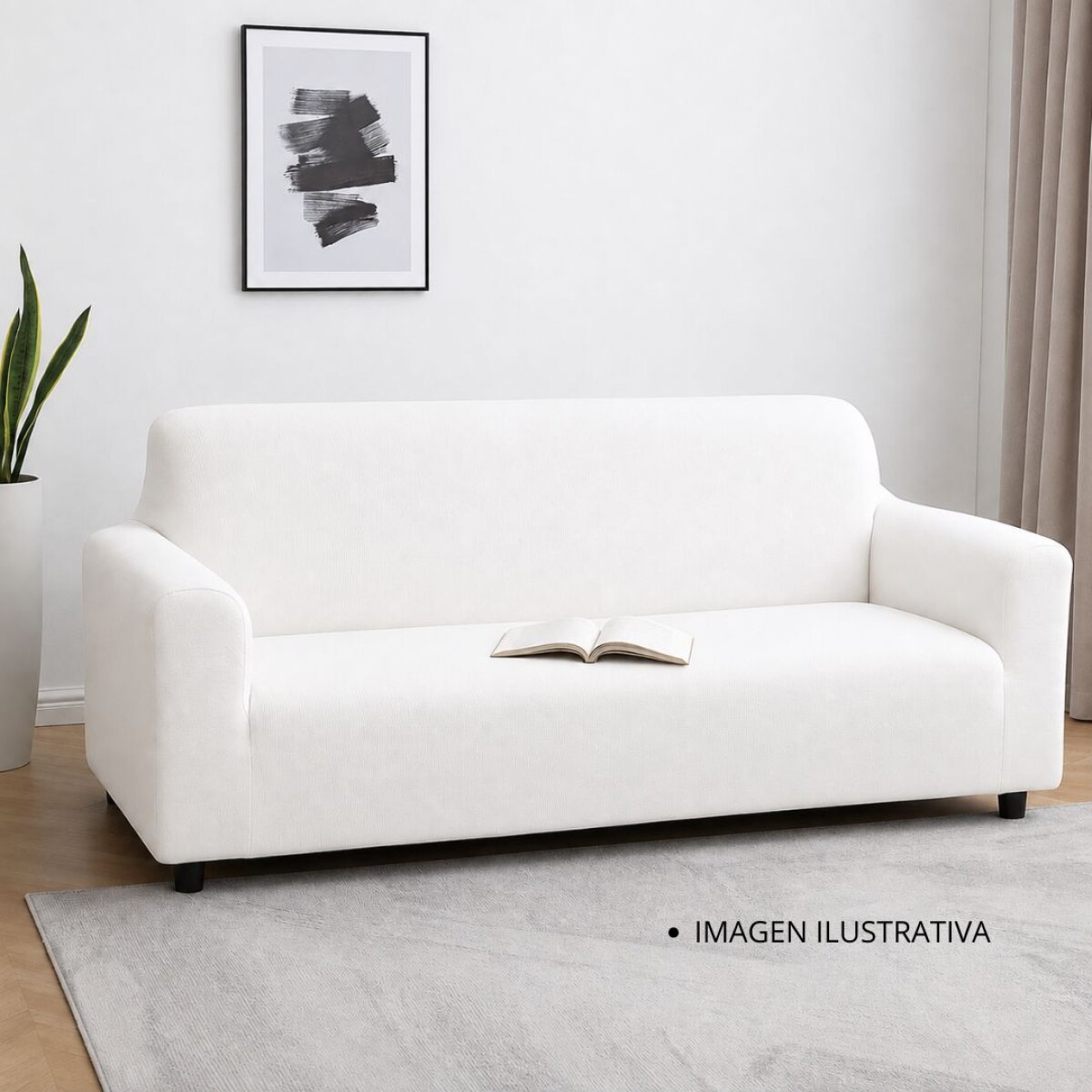 Funda Para Sillon Sofa 3 Cuerpos + Funda Almohadon 