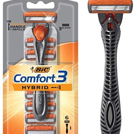 AFEITADORA BIC COMFORT 3 HYBRID CON 6 CARTUCHOS AFEITADORA BIC COMFORT 3 HYBRID CON 6 CARTUCHOS