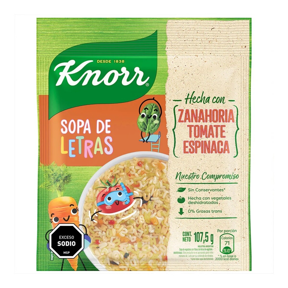 SOPA KNORR LETRAS 107.5G 