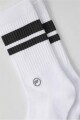 Medias The Everyday Crew Sock Unisex Classic White Stripe