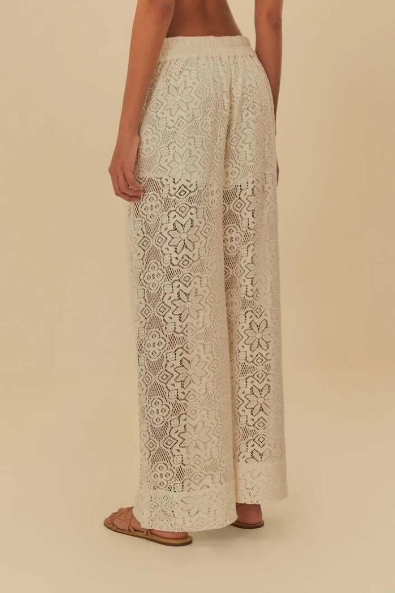 PANTALON TELA ARTESANAL Blanco