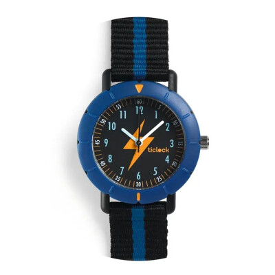 Reloj Infantil Deportivo Flash Azul Ticlock Djeco Reloj Infantil Deportivo Flash Azul Ticlock Djeco