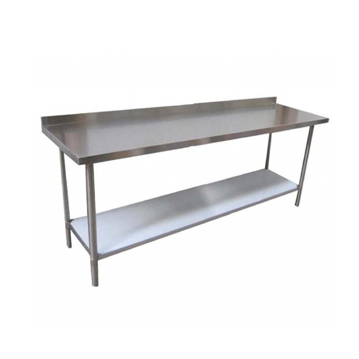 Mesada acero inoxidable contrapared 190 cm. 