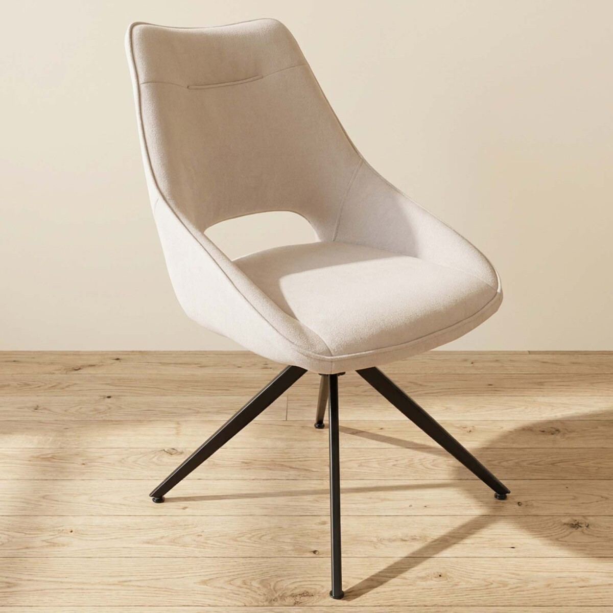 SILLA DE OFICINA - TELA-Y-POLIPROPILENO BLANCO CHRISTIE 