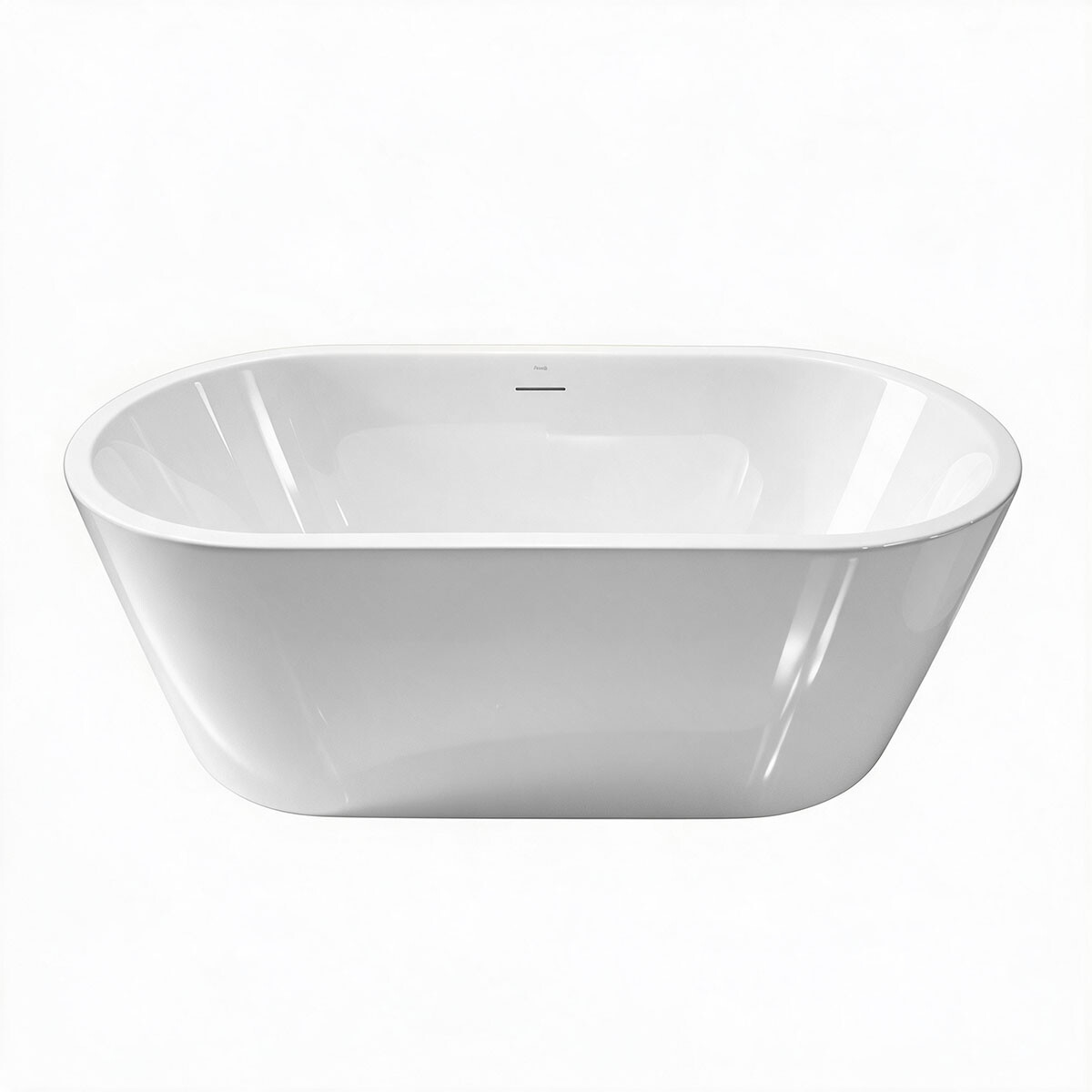 Bañera Simple Acrilico Blanco Autoportante Con Desagüe 