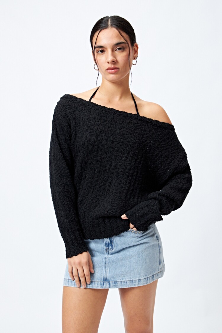 SWEATER FLORIE Negro