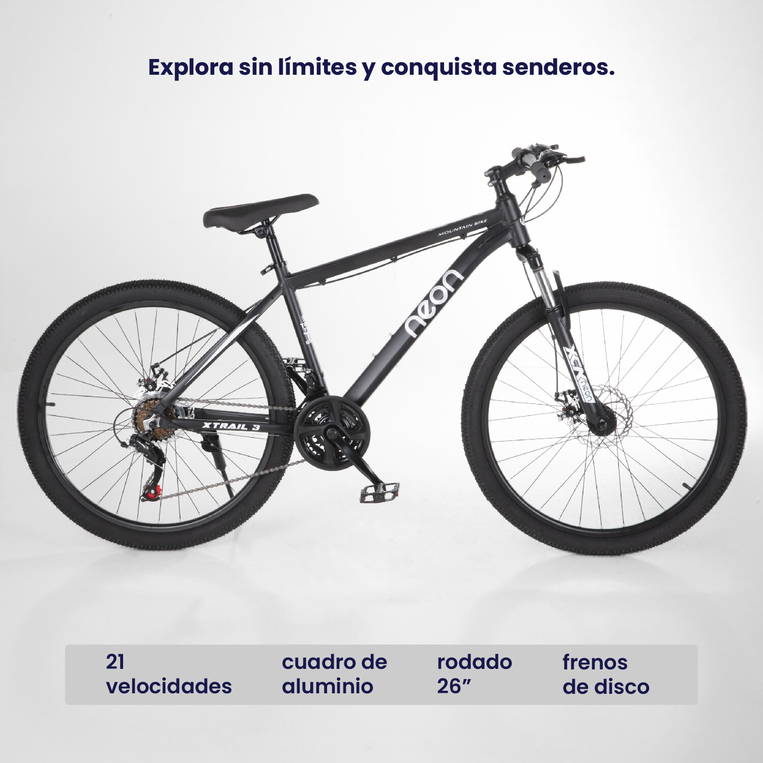 Bicicleta Montaña 26 Cuadro Aluminio Freno Disco 21 Cambios