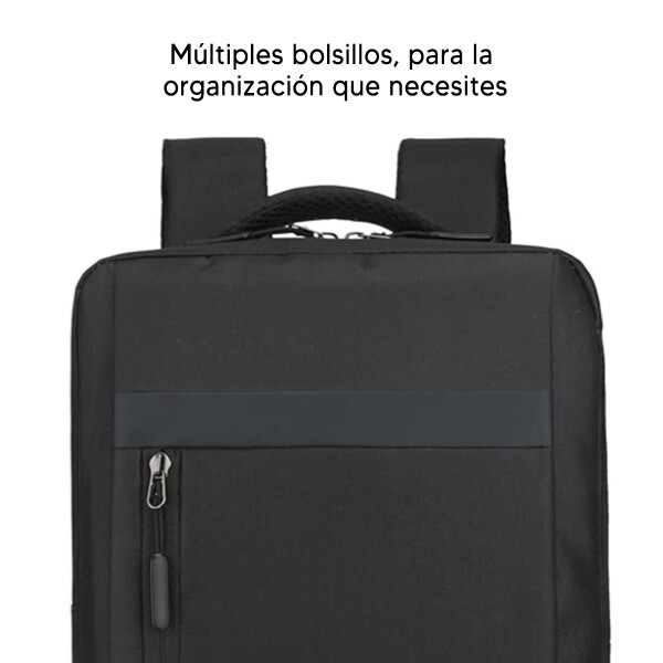 Mochila Impermeable Ideal Para Laptop Con Usb MOCHILA LAPTOP NEGRA PUERTO USB JTB0L025