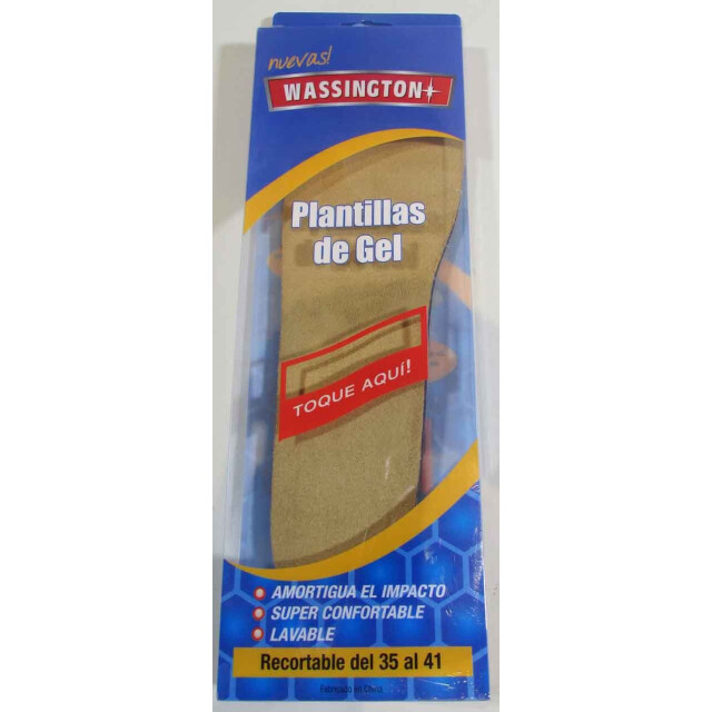 Limpiador Wassington Plantilla de Gel Marrón Camel