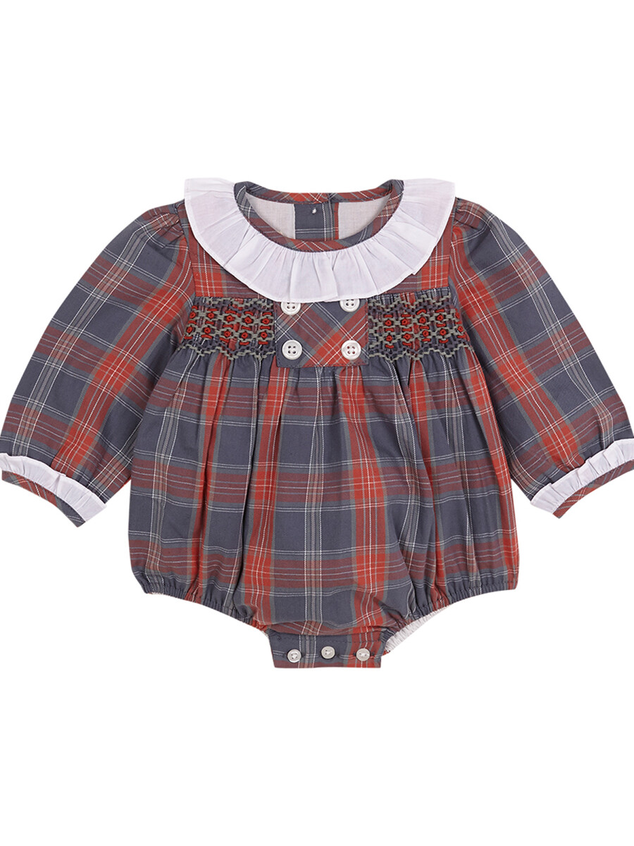 Ranita Cuadro Tartãn Azul Pato