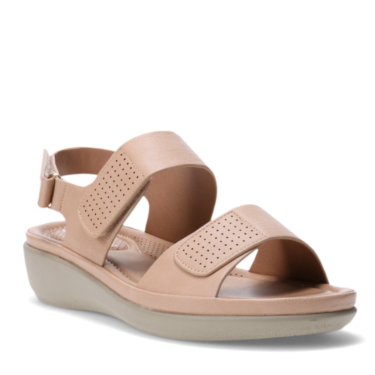 Sandalias de Mujer Lady Confort VENCE con dos tiras - Beige 