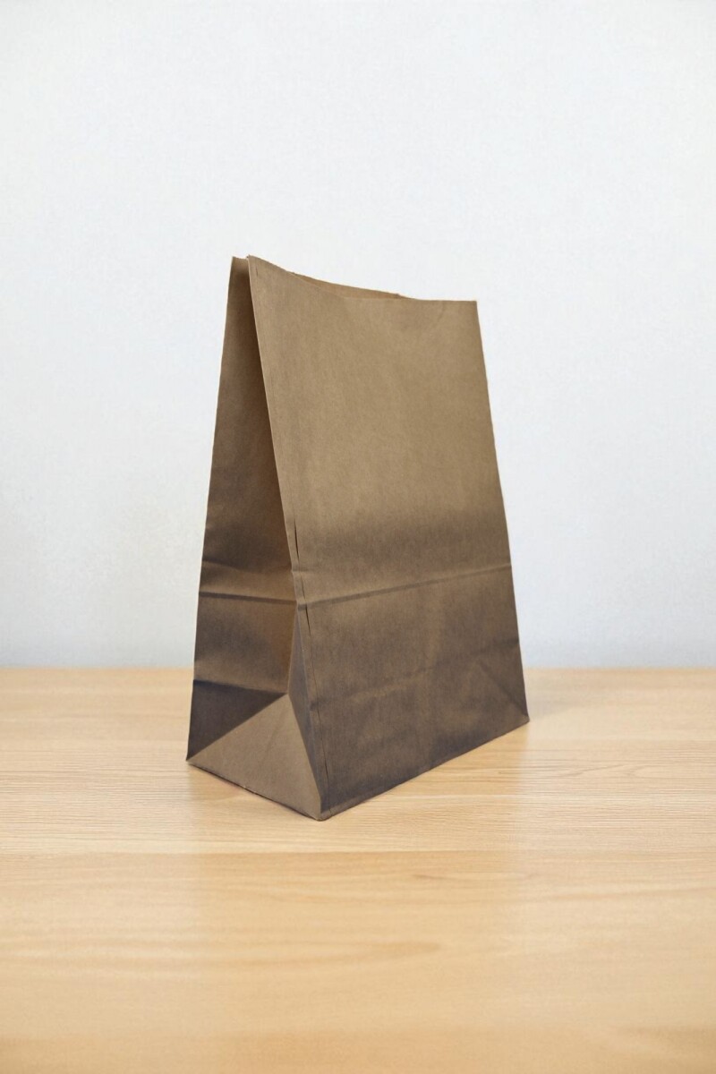Bolsa sin asa 28x15x38 cm. kraft - MADERA 