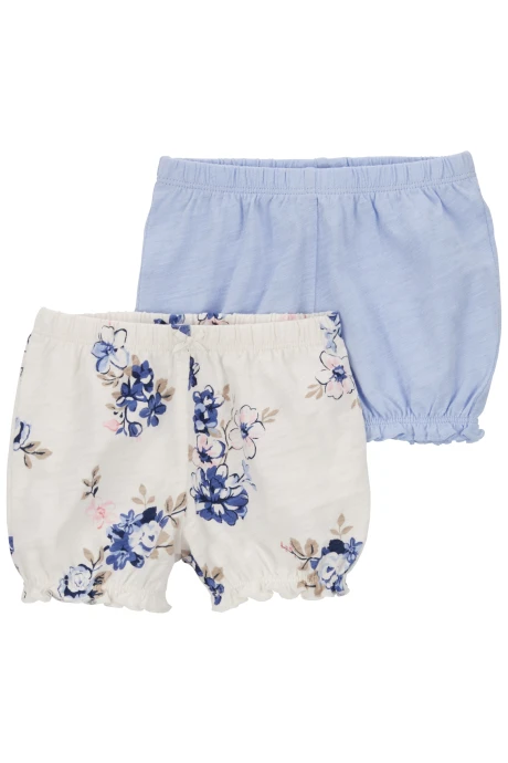 Pack dos shorts de algodón tipo burbuja Pack dos shorts de algodón tipo burbuja