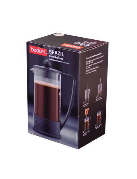 CAFETERA 1LT 8 TAZAS NEGRO BRAZIL BODUM CAFETERA 1LT 8 TAZAS NEGRO BRAZIL BODUM