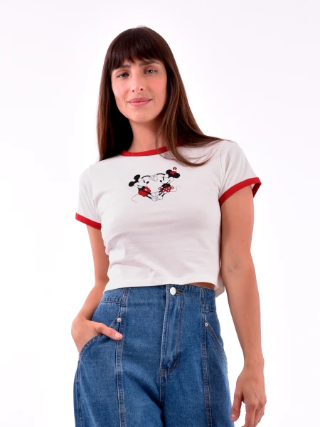 REMERA MINNIE AND MICKEY LOVE VARIANTE 1
