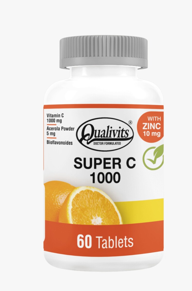 Qualivits Super C 1000 60 Tabletas – Refuerzo Inmunológico y Antioxidante