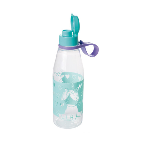 Botella Plástica Abre Fácil Unicornio 530 ml U