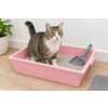 Bandeja Sanitaria Para Gatos Con Pala ROSA
