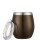 Mate Terrano Acero Inoxidable con Tapa MARRON-METALIZADO