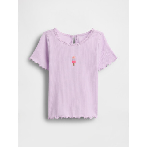 SS EMB SCALLOP TRIM TEE - APRIL PALE LILAC 2