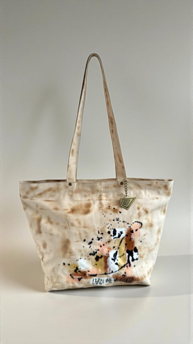 Cartera VITRA Natural Línea Ottenta Con Arte 