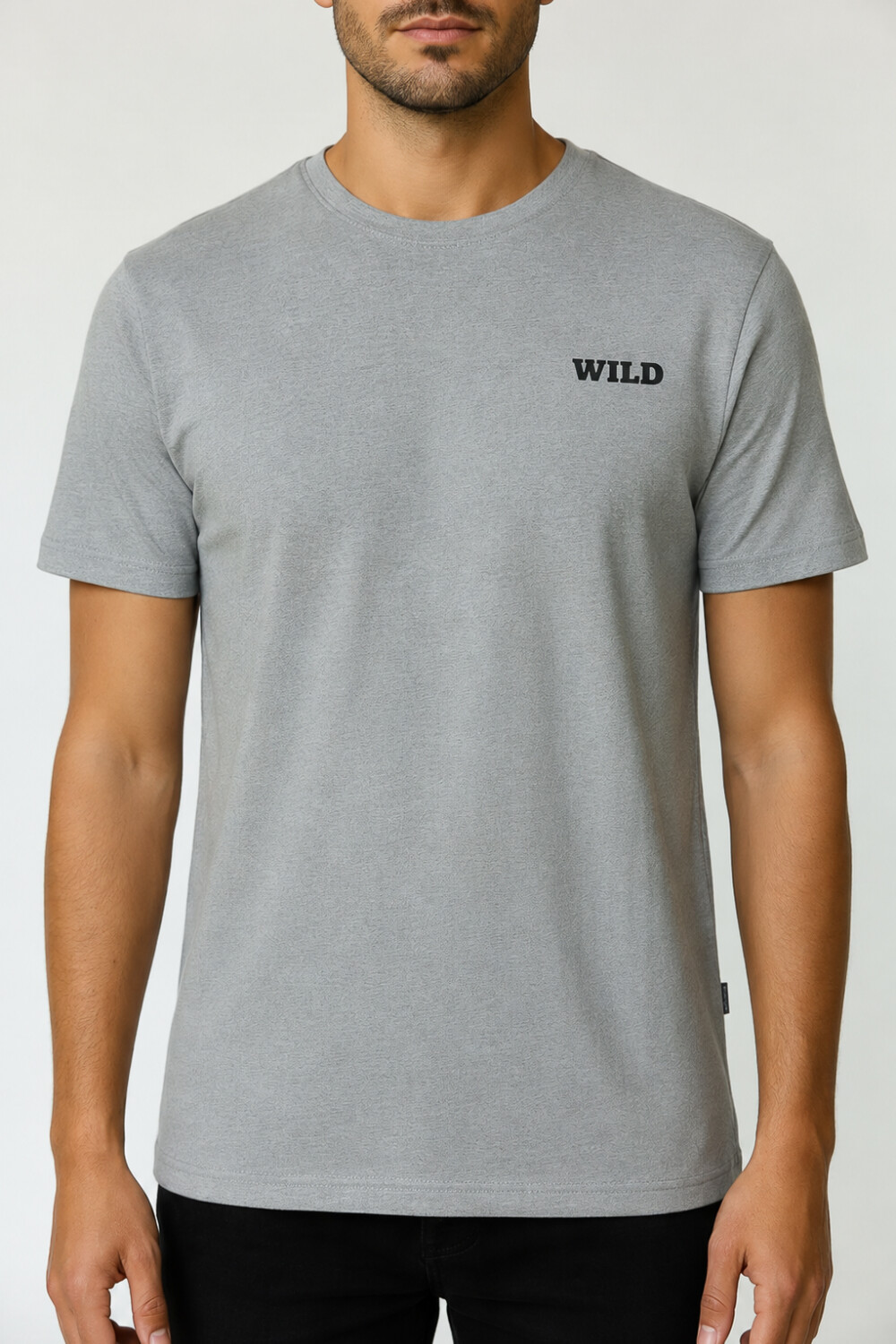 Remera Fado Gris Melange Medio