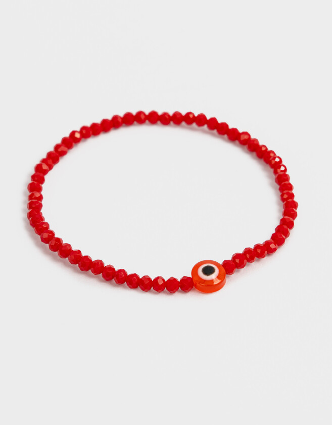 Pulseras Elásticas Con mostacillas Pulsera Con Mostacillas - Rojo Medio