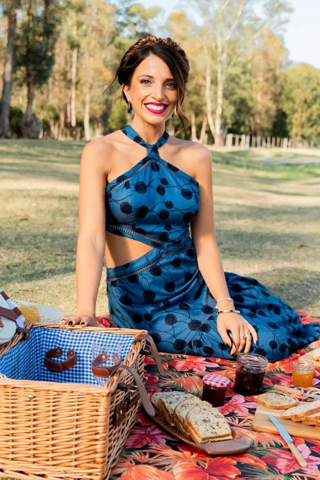 Vestido Asimetrico Azul