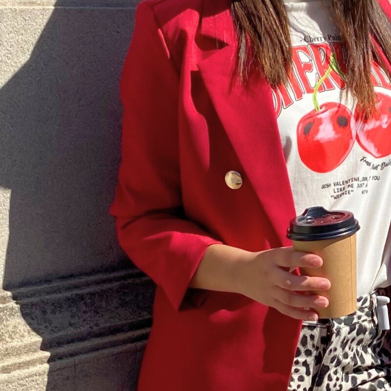 Blazer Cruzado Bordeaux