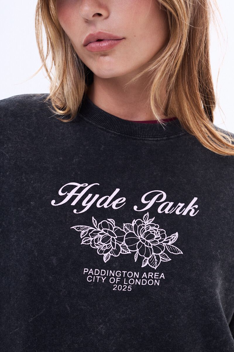 Buzo de felpa Fortim Negro