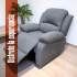 Sofá Sillón Poltrona Reclinable Masajeador Electrico Color Tela Gris Sofá Sillón Poltrona Reclinable Masajeador Electrico Color Tela Gris