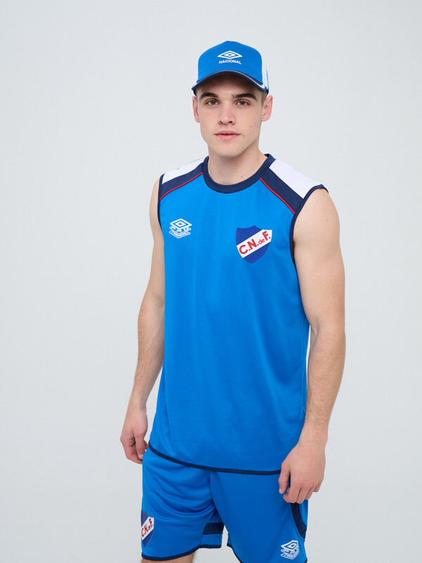 REMERA SIN MANGAS PROTRAINING A Nacional Hombre Azul Royal