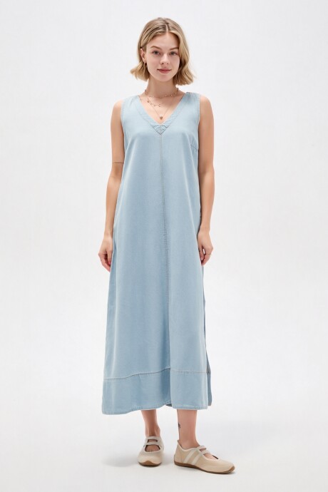 Vestido Korae Celeste