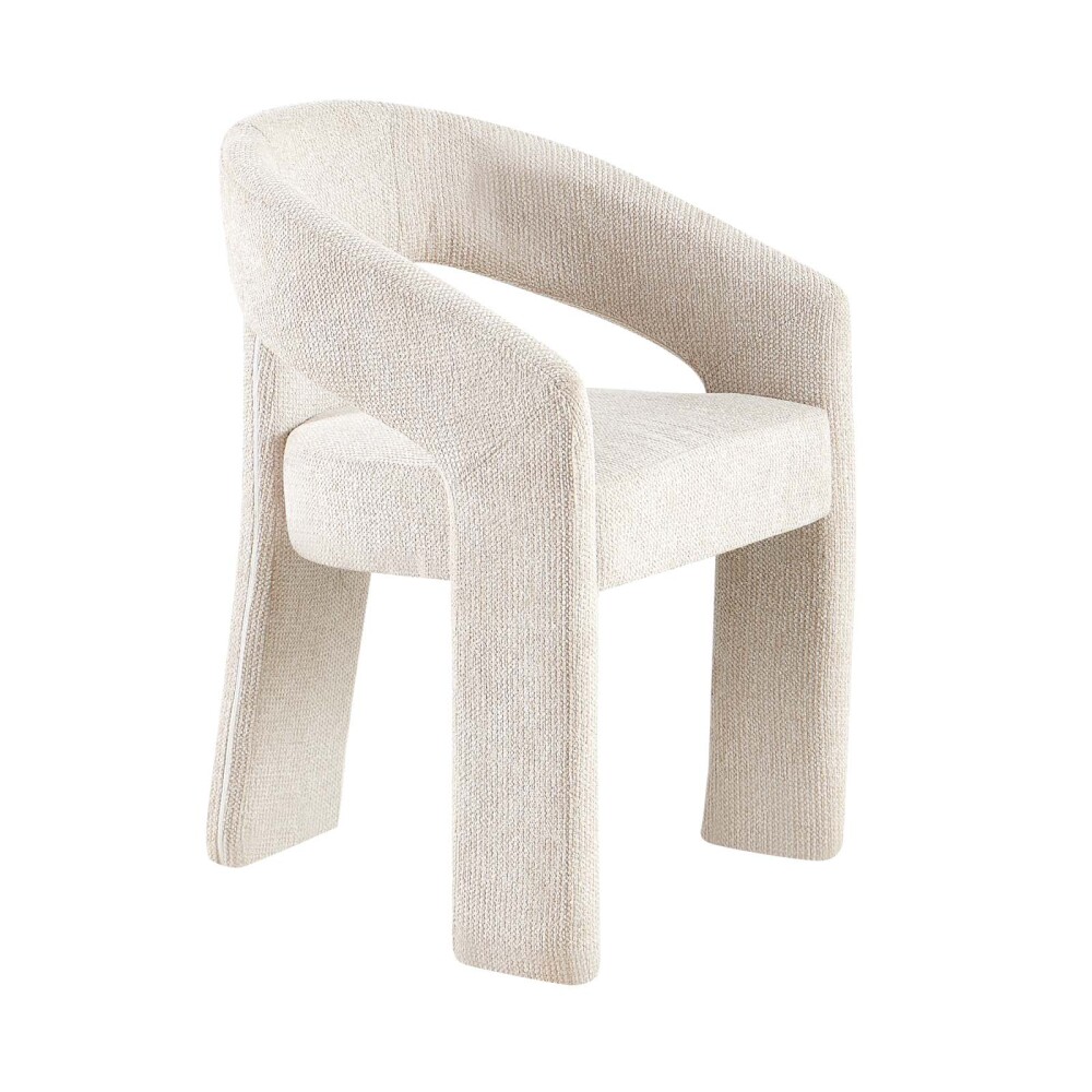 SILLA DE COMEDOR TELA MARRON JAZMÍN