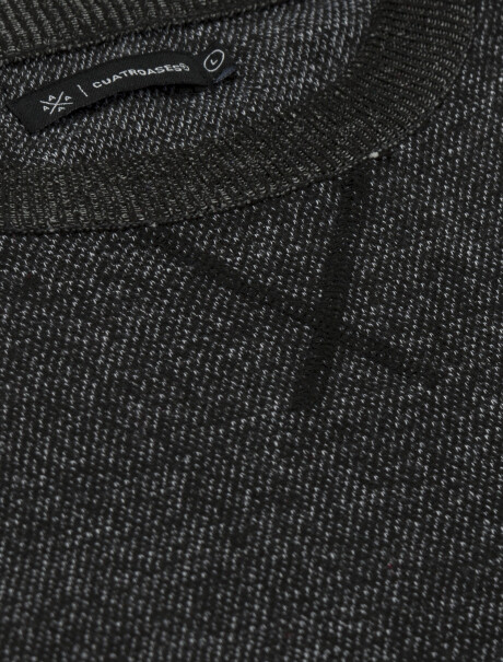 Sweater melange negro