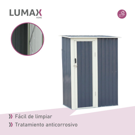 Caseta Galpon Jardin Lumax sussex Gris Oscuro 188x141x87 Caseta Galpon Jardin Lumax sussex Gris Oscuro 188x141x87