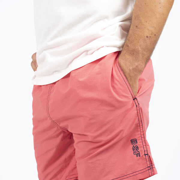 Short de Baño liso Coral