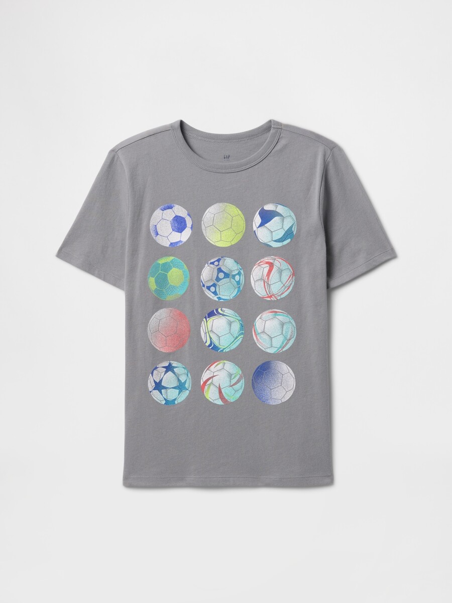 Remera Gráfico Niño - Pilot Grey 