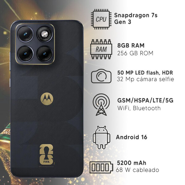 Motorola Edge 70 Fusion Fifa 8/256gg 5g + Regalo PK MOTOROLA EDGE FUSION 70 12/512 FIFA +