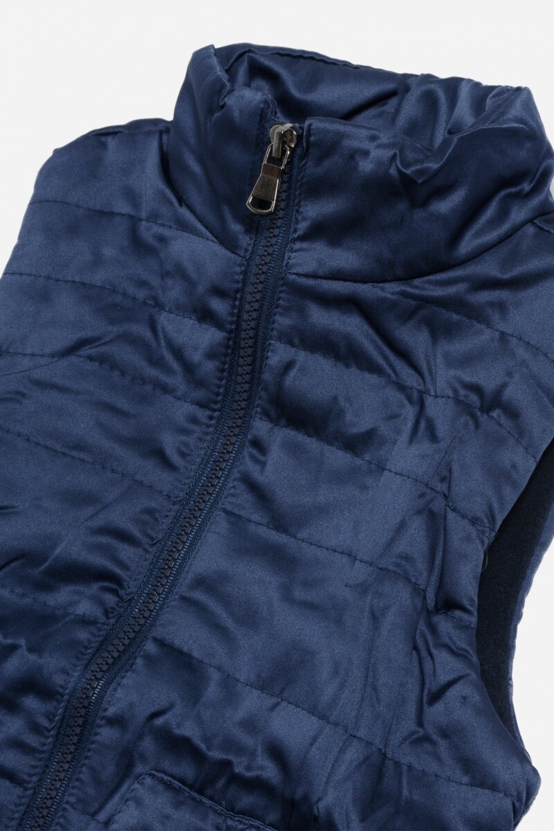 Chaleco cuello mao AZUL
