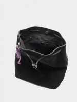 Mochila Con Piel negro
